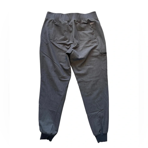 NWOT FIGS Technical Collection Zamora Jogger Scrub Pants Gray Aqua M - Picture 8 of 9
